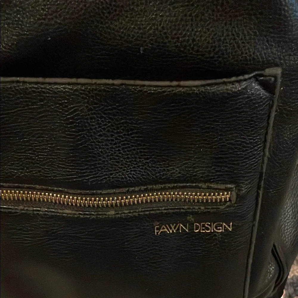 Fawn Design Black Diaper Bag